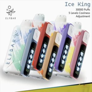 ELFBAR ICE KING 30000 PUFFS DISPOSABLE POD - VAPE SINGAPORE STORE The ELFBAR ICE KING 30000 PUFFS DISPOSABLE Ready stock in our sg singapore store online shop for same day delivery. Discover a new of convenience with the ELFBAR 30K ICE KING 30,000 PUUFS. With a generous 20ml e-liquid capacity and a long 850mAh Battery, this device is designed for those who extended vaping without frequent refills or recharges Its impressive capacity ensures you'll have ample time to various flavors and enjoy a consistent experience throughout the. With up to 30000 puufs, the ELF BAR KING is perfect for long-lasting satisfaction. Enjoy truly customizable vaping experience with 5 levels of coolness. feature lets you tailor the sensation to your personal, whether you prefer subtle chill or a intense icy blast. Adjusting the coolness level is simple and quick, allowing to find the perfect balance that suits your mood and enhances your vaping enjoyment every time you take a puff. Specification : Puff : 30,000 Puffs Battery Capacity : 850 mAh Charging : Rechargeable with Type C Nicotine Strength : 5% Coil : Dual Mesh Coil Adjustable Wattage and Airflow Smart Display - Battery and puff count Charging Time : Roughly 15 min Available Flavour : Strawberry Watermelon Cola Ice Blackberry Cranberry Mixed Berry SG VAPE COD SAME DAY DELIVERY , CASH ON DELIVERY ONLY. TAKE BULK ORDER /MORE ORDER PLS CONTACT ME :  WhatsApp Us VIEW OUR DAILY NEWS INFORMATION : Telegram Channel