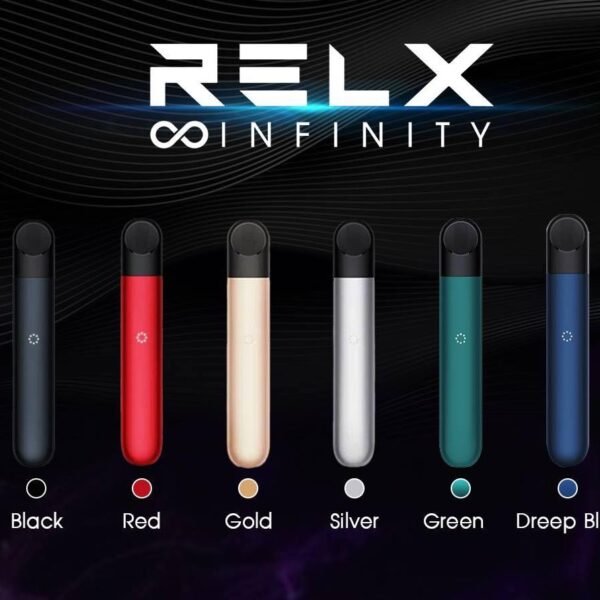 RELX INFINITY DEVICE - VAPE SINGAPORE STORE Relx Infinity Device Vape Ready stock in our sg singapore store online shop for same day delivery. The Newest addition to the RELX line up! With its innovative leak-resistant maze coil and SmartPace Vibration technology, introducing the RELX Infinity Vape Pod Device Kit! The RELX Infinity is jam packed with various features from its dual charging system and sleek ergonomic design. The Infinity optimizes the activation draw to be set at the perfect temperature providing you with rich vapor production and excellent flavor. The device features haptic vibration feedback when you insert the pre-filled pod. RELX Infinity pods are leak resistant due to its new maze coil design. The coil features 11 structural layers that prevent internal leaks and condensation for a more secure vaping experience. Supports the new RELX Infinity Portable Charging Cases offering up to 2 and a half extra days of charge with it’s 1000maH of battery life. Charging case sold separately. The battery features 380mAH for long lasting everyday usage and a massive 1.9mL capacity for its pre-filled nicotine salt e-juice pods that lasts approximately 650 puffs. pods come in a wide range of flavors to choose from. Specification : Built-in Battery 380mAh Fast Charging with Type-C Cable SuperSmooth Technology Automatic (Draw activated) Magnetic Pod Connection Portable Charge Case – Sold Separately E-Liquid Capacity: 2ml Compatible Pod With : Relx Infinity Pod Available Color : Gold Red Black Deep Blue SG VAPE COD SAME DAY DELIVERY , CASH ON DELIVERY ONLY. TAKE BULK ORDER /MORE ORDER PLS CONTACT ME :  WhatsApp Us VIEW OUR DAILY NEWS INFORMATION : Telegram Channel