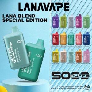 LANA BLEND 5000 PUFFS DISPOSABLE POD - VAPE SINGAPORE STORE The LANA BLEND 5000 PUFFS DISPOSABLE Ready stock in our sg singapore store online shop for same day delivery. Lana Blend 5K Special Edition Disposable Vape  is a compact and stylish disposable vape kit that offers a convenient and satisfying vaping experience, it is perfect for those who prefer a simple yet stylish look. One of the standout features of the Lanabar 5000 is its flavor options. The device offers a range of flavors to choose from, each with its own unique taste profile. The flavors are well-balanced and do not contain any harsh or irritant ingredients, making for a smooth and enjoyable vaping experience. Whether you prefer sweet, fruity, or menthol flavors, the the Lanabar 5000 has something for everyone. Another advantage of the the Lanabar 5k is its size and portability. The device is small and lightweight, making it easy to carry in your pocket or bag. It’s perfect for those who need a discreet and convenient vaping solution, whether you’re at work, home, or on the go. The disposable design also means that you don’t have to worry about replacing parts or cleaning the device, making it a hassle-free option for those who want a simple and straightforward vaping experience. Specifications : Puff : 5000 Puffs Nicotine : 3% Capacity : 13ml Battery : 850mAh Charging : Rechargeable with Type C Available Flavour : Aloe Yogurt Mango Peach Ice Strawberry Mango Ice Grape Apple Ice Grape Honey Grape Bubblegum Double Mint Chrysanthemum Tea Ice Lemon Tea Sea Salt Lemon Tie Guan Yin Yakult Watermelon Bubblegum Honeydew Watermelon Pomelo White Tea SG VAPE COD SAME DAY DELIVERY , CASH ON DELIVERY ONLY. TAKE BULK ORDER /MORE ORDER PLS CONTACT ME :  WhatsApp Us VIEW OUR DAILY NEWS INFORMATION : Telegram Channel