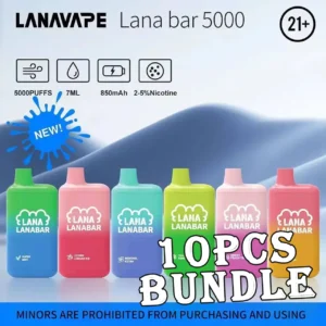 10PCS LANA BAR 5000 PUFFS DISPOSABLE POD BUNDLE - VAPE SINGAPORE STORE - Buy 10pcs of Lana Bar 5000 Puffs with amazing price! - Free Delivery Specification : Nicotine : 5% Puffs: 5000puff Battery Capacity: 850 mAh. Type-C Port Rechargeable Battery Available Flavour : Lush Ice (Watermelon) Mango Milkshake Grape Skittles Guava Taro Oolong Tea Peppermint Apple Passion Peach Root beer Coke Lychee Lime Tie Guan Yin Strawberry Milk Peach Grape Banana Cranberry Juice Strawberry Watermelon Banana Ice Peach Oolong Chocolate mint Vanilla Ice Cream Cappuccino Chocolate Strawberry Blueberry Ice Cream Banana Milkshake Mango Ice Cream Strawberry Ice Cream Tea King Pu'er Tea Lychee Longan Super Mint Sour Bubblegum Sweet Peach Tea Menthol Extra Solero lime Gummy Bear SG VAPE COD SAME DAY DELIVERY , CASH ON DELIVERY ONLY. TAKE BULK ORDER /MORE ORDER PLS CONTACT ME :  WhatsApp Us VIEW OUR DAILY NEWS INFORMATION : Telegram Channel The Lana bar 5000 disposable vape launched today has a vaping capacity of 5k puffs and a stylish and beautiful ceramic can shape, which is very popular among electronic cigarette friends. A light sanding process polishes the exterior for a more comfortable grip. The reason why the Lana bar 5k disposable vape is so popular in the electronic cigarette market is that it has a very good-looking color matching appearance, a very high-quality filter cotton core and a ceramic core, which makes the Lana bar very delicate and smokey It feels very smooth, which greatly brings a better user experience to consumers. It is equipped with a rechargeable battery capacity of 850mAh, so there is no need to worry about the lack of electricity. As long as there is a Type-C charging cable, it can be used at any time. Device charging, which is also a breakthrough in innovation of disposable electronic cigarettes.