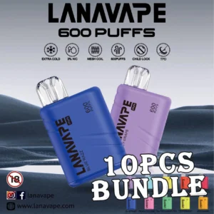 LANA MINI 600 PUFFS DISPOSABLE POD BUNDLE - VAPE SINGAPORE STORE - Buy 10pcs of Lana 600 Puffs with amazing price! - Free Delivery Specification : Nicotine Strength: 3%(30mg) E-Liquid Capacity: 2ml Battery Capacity: 500mAh Available Flavour : Juicy Grape Peach Oolong Tea Tieguanyin Tea Mineral Water Lemon Cola Blue Razz Peppermint Iced Lychee Iced Mango Strawberry Watermelon Strawberry Kiwi Cherry Banana Double Apple Watermelon Bubblegum Pina Colada Triple Mango Triple Melon Grape Passion Fruit Strawberry Energy SG VAPE COD SAME DAY DELIVERY , CASH ON DELIVERY ONLY. TAKE BULK ORDER /MORE ORDER PLS CONTACT ME :  WhatsApp Us VIEW OUR DAILY NEWS INFORMATION : Telegram Channel The Lana Mini 600 Puffs Disposable Vape Ready stock in our sg singapore store online shop for same day delivery. This Kit is a refreshing and invigorating vape device that combines the luscious taste of ripe mangoes with a cool and icy twist. With every puff, experience the tropical sweetness of mangoes followed by a refreshing blast of menthol that will awaken your senses and transport you to a paradise of flavor. Lana 600 vape has a small body, large capacity, compact structure, ultra-thin body, small size, easy to carry. It is full of smoke, rich in taste and high in taste reduction. Equipped with the latest LANA technology, it features a mesh coil for enhanced flavor preservation. Upgrade your vaping experience with style and innovation.