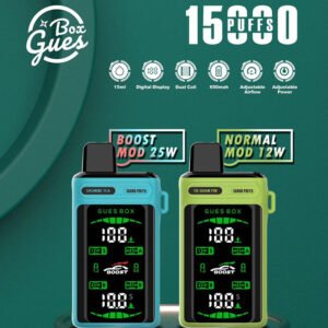 GUES BOX 15000 PUFFS DISPOSABLE POD - VAPE SINGAPORE STORE The Gues Box 15000 Puffs Disposable Vape Ready stock in our sg singapore store online shop for same day delivery. Specifications: Puff :15,000 Puffs Battery:650mAh Capacity : 15ml Digital Display Dual Coil Adjustable Airflow Adjustable Power Charging : Rechargeable with Type C Available Flavour : Double Grape Hawaii Pineapple Honeydew Slurpee Jasmine Tea Litch King Lush Ice Mango Soda Mint Bliss Minty Passion Fruit Peach Breeze Peach Cola Sour Apple Sprite lce Tie Guan Yin SG VAPE COD SAME DAY DELIVERY , CASH ON DELIVERY ONLY. TAKE BULK ORDER /MORE ORDER PLS CONTACT SELLER :  WhatsApp Us