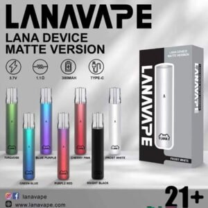 LANA MATTE DEVICE - VAPE SINGAPORE STORE The Lana Matte Device Ready stock in our sg singapore store online shop for same day delivery. Introducing the latest innovation from Lana—the Lana Matt Device. Crafted with a sleek frosted metal finish, this device combines style and durability, offering a premium feel in a lightweight and portable design. Powered by a 380mAh built-in battery, it delivers reliable performance throughout the day. With support for up to 1.1 ohm and 3.7V output, it’s a step up in strength and efficiency compared to its predecessor. Available in a variety of stunning colors to suit your style, the Lana Matte Device redefines vaping elegance and power. Specifications: Battery Capacity: 380 mAh Fast Charging Time: Type-C 15-30 mins Heating Wire Resistance: 1-1.2 ohm / 3.7 V Available Flavour : Cherry Pink Alps Green Amber Bronze Dreamy Pink Gradient Blue Purple Green Blue Iceberg Jade Purple Red Turquoise Twilight Blue Frost White Knight Black SG VAPE COD SAME DAY DELIVERY , CASH ON DELIVERY ONLY. TAKE BULK ORDER /MORE ORDER PLS CONTACT SELLER :  WhatsApp Us