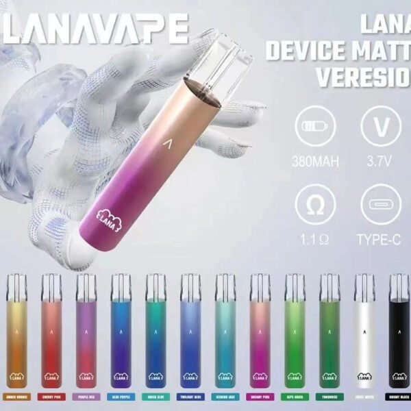 LANA MATTE DEVICE - VAPE SINGAPORE STORE The Lana Matte Device Ready stock in our sg singapore store online shop for same day delivery. Introducing the latest innovation from Lana—the Lana Matt Device. Crafted with a sleek frosted metal finish, this device combines style and durability, offering a premium feel in a lightweight and portable design. Powered by a 380mAh built-in battery, it delivers reliable performance throughout the day. With support for up to 1.1 ohm and 3.7V output, it’s a step up in strength and efficiency compared to its predecessor. Available in a variety of stunning colors to suit your style, the Lana Matte Device redefines vaping elegance and power. Specifications: Battery Capacity: 380 mAh Fast Charging Time: Type-C 15-30 mins Heating Wire Resistance: 1-1.2 ohm / 3.7 V Available Flavour : Cherry Pink Alps Green Amber Bronze Dreamy Pink Gradient Blue Purple Green Blue Iceberg Jade Purple Red Turquoise Twilight Blue Frost White Knight Black SG VAPE COD SAME DAY DELIVERY , CASH ON DELIVERY ONLY. TAKE BULK ORDER /MORE ORDER PLS CONTACT SELLER :  WhatsApp Us