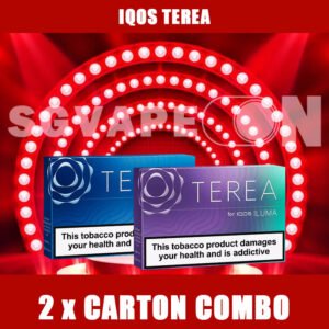 2 CARTON IQOS TEREA COMBO SET - Ready Stock in SINGAPORE | Fast delivery We Offer IQOS Terea 2 Carton Set Good Price and free delivery Now, available in Singapore with same-day delivery from SG Vape On, TEREA comes in 16 uniquely blended flavors, from icy menthols to rich, fruity or classic tobacco tones. Looking for the perfect IQOS companion? Explore the latest generation of TEREA HeatSticks, expertly engineered for the IQOS ILUMA series, including ILUMA ONE and ILUMA PRIME.   What’s Inside the Box? 1 carton = 10 packs 1 pack = 20 sticks Total = 200 sticks per carton What’s Mean Combo set? 2 CARTON IQOS TEREA 2 CARTON = 20 Pack Free Delivery, Just Order! TEREA Flavor Available : Menthol & Cooling Flavors- Black Green – Intense icy menthol paired with mellow tobacco and green fruit aroma(Best Seller#1) Purple Wave – Smooth tobacco base with dark berry and crisp menthol twist Blue – Deep menthol hit with peppermint for bold freshness Turquoise – Balanced cooling with toasted tobacco and subtle citrus Green – Mint-forward with zesty freshness and smooth tobacco base Bright Wave – Menthol-heavy with green fruit undertones Classic Tobacco Profiles- Amber – Mellow tobacco with nutty and woody hints, ideal for ex-HEETS Amber fans Russet – Strongest tobacco flavor, rich and malty with dark toast tones Sienna – Toasted blend with mild tea notes and a smooth woody finish Bronze – Full-bodied tobacco with cocoa and dried fruit complexity Zing Wave – Roasted flavor with light wood and nut aroma Apricity – Subtle mid-strength blend, woody and softly aromatic Fruity / Floral & Capsule Flavors- Yugen – Floral and fruity top notes with a refreshing aftertaste Auburn – Indonesian clove blended with vanilla and yellow fruits Berrine – Delicate floral and fruity notes with cool menthol and clove Mulint – A cool blend of floral, purple/blue fruit notes and menthol Oasis Pearl (capsule) – Light tobacco base with creamy tropical fruit; click for a burst of passionfruit coolness Sun Pearl (capsule) – Toasted blend with herbal spice; click to release watermelon menthol freshness Fast Same-Day Vape Delivery in SG COD only — Pay cash when your order arrives! 💬 Buying More? Bulk Orders Welcome! Message the seller directly via [WhatsApp Us] for faster arrangement. 📲 Don’t Miss Out! Get daily product news and promo updates — [Join Our Telegram Channel].