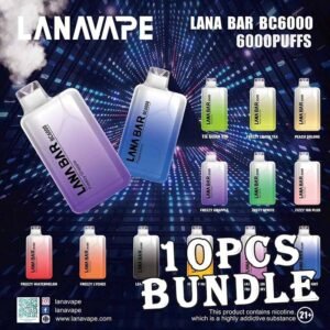 10pcs Lana Bar Bc 6000 Puffs Disposable Vape Bundle – Singapore Sales & Free Delivery Bulk Savings, Fast Delivery – The Perfect Lana Bar Bc Vape Bundle in Singapore Looking for a budget-friendly way to stock up on your favourite disposable vapes? Get this 10pcs Lana Bar Bc 6000 Puffs Disposable Vape Bundle at an unbeatable price, now with free islandwide delivery in Singapore! Lana Bar Bc 6000 Specification : Puff : 6000 Puffs Nicotine : 3% Taste : Cold Battery Capacity : 850mAh Rechargeable E-liquid Capacity : 13ml Bundle Package Include : ✅ 10pcs Flavours with amazing price ✅ Free Delivery Within Singapore Area 📦 Order Today – Enjoy Fast & Free Delivery in Singapore! Don’t miss out on this value-packed 10 pcs Lana Bar Bc 6000 Bundle. Whether you’re stocking up or sharing with friends, this deal is a no-brainer. Order now and get FREE same-day delivery in SG. Want something with more puffs? Explore our : ✅ Lana Bar Bc 6000 collection ✅ LANA Series collection ✅ Puff Count colletion 💬 Buying More? Bulk Orders Welcome! Message the seller directly via [WhatsApp Us] for faster arrangement. 📲 Don’t Miss Out! Get daily product news and promo updates — [Join Our Telegram Channel].