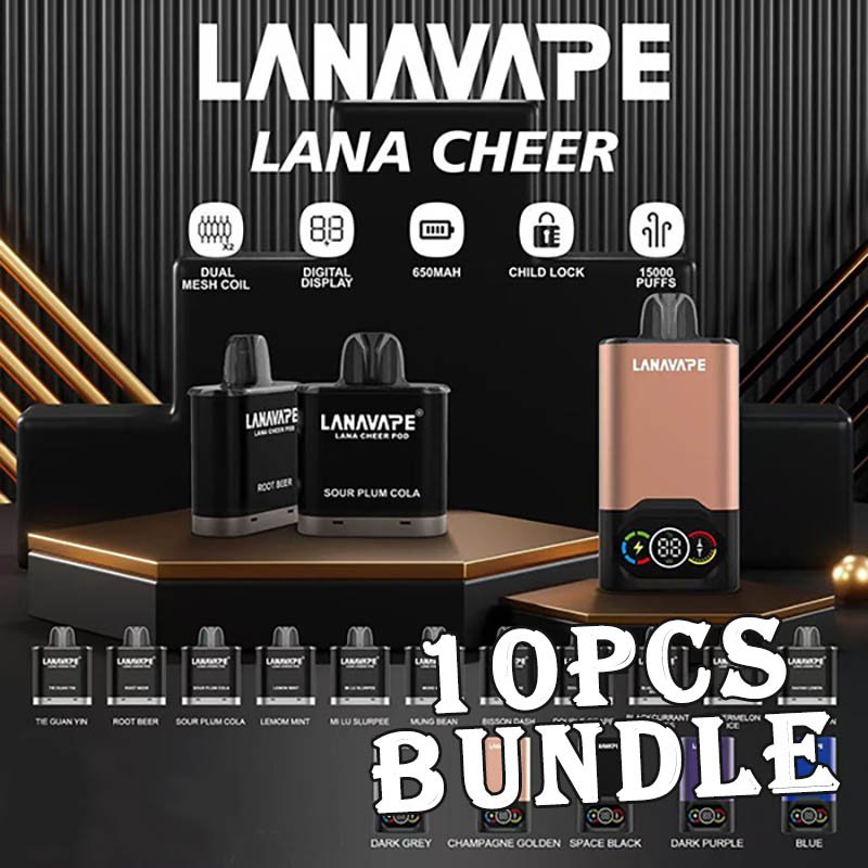 10 pcs Lana Cheer 15000 Puffs Disposable Vape (Cartridge) Bundle – Singapore Sales & Free Delivery Bulk Savings, Fast Delivery – The Perfect Lana Cheer (Cartridge) Vape Bundle in Singapore Looking for a budget-friendly way to stock up on your favourite disposable vapes? Get this 10 pcs Lana Cheer 15000 Puffs Disposable Vape (Cartridge) Bundle at an unbeatable price, now with free islandwide delivery in Singapore! Lana Cheer 15000 Specification : Puff : 15,000 Puffs (Smooth Mode) / 10,000 Puffs (Boost Mode) E-liquid Capacity : 15ml Battery : 650mAh with rechargeable Charging Type : Fast Charge with Type-C Coil : Dual Mesh Coil Display : LED Smart Display Safety : Child Lock Pod Compatibility : Cheer Pod Adapted Modes : Adjustable Wattage Bundle Package Include : ✅ 10pcs Flavours with amazing price ✅ Free Delivery Within Singapore Area 📦 Order Today – Enjoy Fast & Free Delivery in Singapore! Don’t miss out on this value-packed 10 pcs Lana Cheer 15000 (Cartridge) Bundle. Whether you’re stocking up or sharing with friends, this deal is a no-brainer. Order now and get FREE same-day delivery in SG. Want something with more puffs? Explore our : ✅ Lana Cheer 15000 (Cartridge) collection ✅ LANA Series collection ✅ Puff Count colletion 💬 Buying More? Bulk Orders Welcome! Message the seller directly via [WhatsApp Us] for faster arrangement. 📲 Don’t Miss Out! Get daily product news and promo updates — [Join Our Telegram Channel].