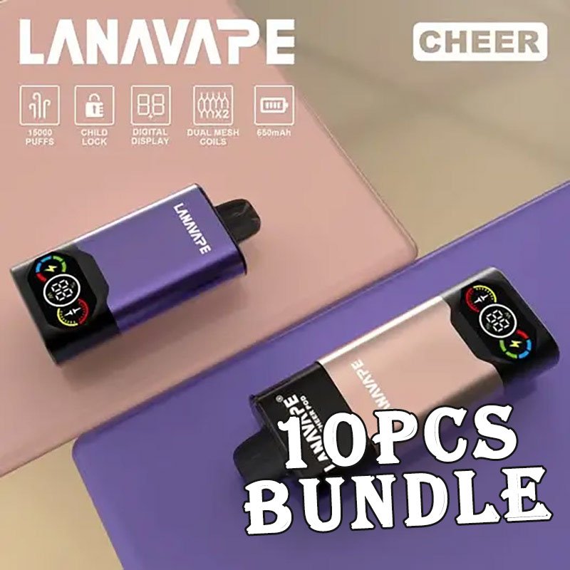 10pcs Lana Cheer 15000 Puffs Disposable Vape (Kit Set) Bundle – Singapore Sales & Free Delivery Bulk Savings, Fast Delivery – The Perfect Lana Cheer (Kit Set) Vape Bundle in Singapore Looking for a budget-friendly way to stock up on your favourite disposable vapes? Get this 10pcs Lana Cheer 15000 Puffs Disposable Vape (Kit Set) Bundle at an unbeatable price, now with free islandwide delivery in Singapore! Lana Cheer 15000 Specification : Puff : 15,000 Puffs (Smooth Mode) / 10,000 Puffs (Boost Mode) E-liquid Capacity : 15ml Battery : 650mAh with rechargeable Charging Type : Fast Charge with Type-C Coil : Dual Mesh Coil Display : LED Smart Display Safety : Child Lock Pod Compatibility : Cheer Pod Adapted Modes : Adjustable Wattage Bundle Package Include : ✅ 10pcs Flavours with amazing price ✅ Free Delivery Within Singapore Area 📦 Order Today – Enjoy Fast & Free Delivery in Singapore! Don’t miss out on this value-packed 10 pcs Lana Cheer 15000 (Kit Set) Bundle. Whether you’re stocking up or sharing with friends, this deal is a no-brainer. Order now and get FREE same-day delivery in SG. Want something with more puffs? Explore our : ✅ Lana Cheer 15000 (Kit Set) collection ✅ LANA Series collection ✅ Puff Count colletion 💬 Buying More? Bulk Orders Welcome! Message the seller directly via [WhatsApp Us] for faster arrangement. 📲 Don’t Miss Out! Get daily product news and promo updates — [Join Our Telegram Channel].