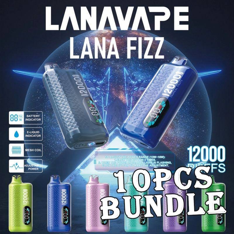 10pcs Lana Fizz 12000 Puffs Disposable Vape Bundle – Singapore Sales & Free Delivery Bulk Savings, Fast Delivery – The Perfect Lana Fizz Vape Bundle in Singapore Looking for a budget-friendly way to stock up on your favourite disposable vapes? Get this 10pcs Lana Fizz 12000 Puffs Disposable Vape Bundle at an unbeatable price, now with free islandwide delivery in Singapore! Lana Fizz 12000 Specification : Puff : 12,000 puffs Nicotine Strength: 30mg / 3% E-liquid Capacity: 20ml Battery: 550mAh (Rechargeable) Charging Port: Rechargeable with Type-C Power Output: Adjustable (13W to 16W) Bundle Package Include : ✅ 10pcs Flavours with amazing price ✅ Free Delivery Within Singapore Area 📦 Order Today – Enjoy Fast & Free Delivery in Singapore! Don’t miss out on this value-packed 10 pcs Lana Fizz 12000 Bundle. Whether you’re stocking up or sharing with friends, this deal is a no-brainer. Order now and get FREE same-day delivery in SG. Want something with more puffs? Explore our : ✅ Lana Fizz 12000 collection ✅ LANA Series collection ✅ Puff Count colletion 💬 Buying More? Bulk Orders Welcome! Message the seller directly via [WhatsApp Us] for faster arrangement. 📲 Don’t Miss Out! Get daily product news and promo updates — [Join Our Telegram Channel].