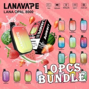 10pcs Lana Opal 8000 Puffs Disposable Vape Bundle – Singapore Sales & Free Delivery Bulk Savings, Fast Delivery – The Perfect Lana Opal Vape Bundle in Singapore Looking for a budget-friendly way to stock up on your favourite disposable vapes? Get this 10pcs Lana Opal 8000 Puffs Disposable Vape Bundle at an unbeatable price, now with free islandwide delivery in Singapore! Lana Opal 8000 Specification : Puff : 8000 Puffs Nicotine Strength : 30mg / 3% E-liquid Capacity : 20ml Battery Capacity : 550mAh Charging Port : Rechargeable with Type-C Display LED Screen with Battery & Juice Status Coil Type Mesh Coil Bundle Package Include : ✅ 10pcs Flavours with amazing price ✅ Free Delivery Within Singapore Area 📦 Order Today – Enjoy Fast & Free Delivery in Singapore! Don’t miss out on this value-packed 10pcs Lana Opal 8000 Bundle. Whether you’re stocking up or sharing with friends, this deal is a no-brainer. Order now and get FREE same-day delivery in SG. Want something with more puffs? Explore our : ✅ Lana Opal 8K collection ✅ LANA Series collection ✅ Puff Count colletion 💬 Buying More? Bulk Orders Welcome! Message the seller directly via [WhatsApp Us] for faster arrangement. 📲 Don’t Miss Out! Get daily product news and promo updates — [Join Our Telegram Channel].