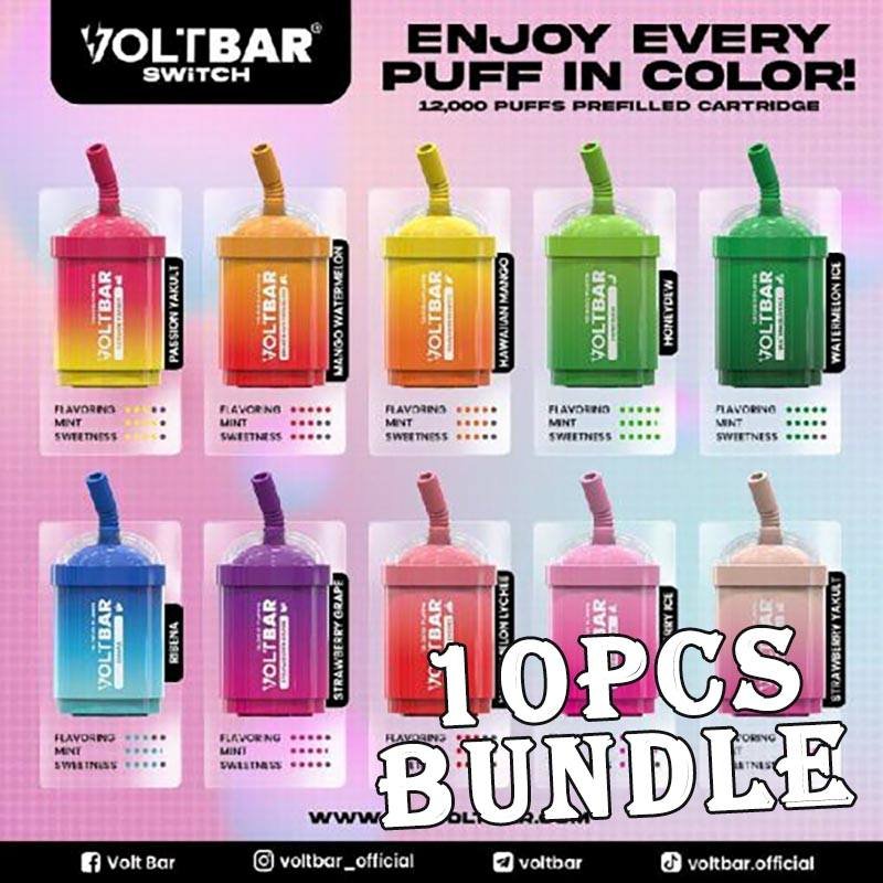 10pcs Voltbar Switch 12000 Puffs ( Cartridge Pod) Disposable Vape Bundle – Singapore Sales & Free Delivery Bulk Savings, Fast Delivery – The Perfect Voltbar Switch Vape Bundle in Singapore Looking for a budget-friendly way to stock up on your favourite disposable vapes? Get this 10pcs Voltbar Switch 12000 Puffs (Cartridge Pod) Disposable Vape Bundle at an unbeatable price, now with free islandwide delivery in Singapore! Voltbar Switch 12000 Specification : Puff: 12,000 Puffs Battery Capacity: 500 mAh Charging: Rechargeable with Type-C 20 to 30 minutes Pod Type Replaceable Prefilled Pod System Nicotine Strength 5% Lighting RGB Light Effects Bundle Package Include : ✅ 10pcs Flavours with amazing price ✅ Free Delivery Within Singapore Area 📦 Order Today – Enjoy Fast & Free Delivery in Singapore! Don’t miss out on this value-packed 10 pcs Voltbar Swicth 12000 (Cartridge Pod) Bundle. Whether you’re stocking up or sharing with friends, this deal is a no-brainer. Order now and get FREE same-day delivery in SG. Want something with more puffs? Explore our : ✅ Voltbar Swicth 12000 collection ✅ Voltbar Series collection ✅ Puff Count colletion 💬 Buying More? Bulk Orders Welcome! Message the seller directly via [WhatsApp Us] for faster arrangement. 📲 Don’t Miss Out! Get daily product news and promo updates — [Join Our Telegram Channel].