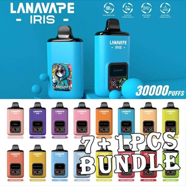 7pcs Lana Iris 30000 Puffs Disposable Vape Bundle (7+1) – Singapore Sales & Free Delivery Bulk Savings, Fast Delivery – The Perfect Lana Iris Vape Bundle in Singapore Looking for a budget-friendly way to stock up on your favourite disposable vapes? Get this 7pcs Lana Iris 30000 Puffs Disposable Vape (7+1) Bundle at an unbeatable price, now with free islandwide delivery in Singapore! Lana Iris 30000 Specification : Puff : 30,000 Puffs E-liquid Capacity : 20ml Battery 650mAh Rechargeable (Type-C) Charging Port USB Type-C Coil Type Dual Mesh Coil Airflow Adjustable Display LED screen showing battery, e-liquid, and mode (Modes ECO (Smooth), BOOST (Strong), OFF) Bundle Package Include : ✅ 7+1pcs Flavours with amazing price ✅ Free Delivery Within Singapore Area Choose 7 Pcs from IRIS 30K Flavour and get FREE 1 EXTRA Disposable! Contact Seller ✅✅ 📦 Order Today – Enjoy Fast & Free Delivery in Singapore! Don’t miss out on this value-packed 7+1 pcs Lana Iris 30000 Bundle. Whether you’re stocking up or sharing with friends, this deal is a no-brainer. Order now and get FREE same-day delivery in SG. Want something with more puffs? Explore our : ✅ Lana Iris 30000 collection ✅ LANA Series collection ✅ Puff Count colletion 💬 Buying More? Bulk Orders Welcome! Message the seller directly via [WhatsApp Us] for faster arrangement. 📲 Don’t Miss Out! Get daily product news and promo updates — [Join Our Telegram Channel].