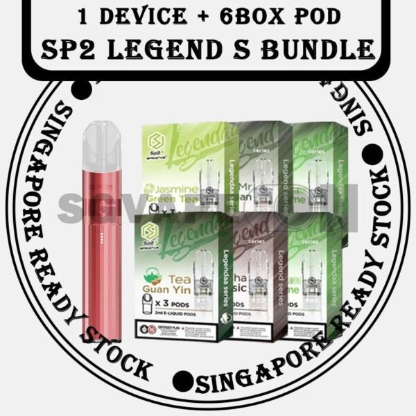 SP2 Legend S Bundle 140 – 1 Device + 6Box Pods Combo Set in Singapore Same-day Delivery What is SP2 Legend S Bundles 140 Package? The SP2 Legend S Bundle 140 is the perfect starter kit package or upgrade for vapers in Singapore. It includes the stylish SP2 Legend S Device plus 6 boxes flavour pod (18pcs total), available with multiple pod options and colour choices. With FREE same-day delivery and Cash on Delivery (COD), this is one of the best value vape bundles in Singapore. Included in the Bundle : ✅ 1x SP2 Legend S Device ✅ 6x Boxes Pods (18pcs total) ✅ Free Delivery in Singapore ✅ Same-Day COD SG VAPE POD Options : SP2 Pod SP2 LEGEND S Device Colour Available : Titanium Black Titanium Blue Titanium Natural Titanium Pink Titanium Red Titanium Silver Titanium White 💬 Buying More? Bulk Orders Welcome! Message the seller directly via [WhatsApp Us] for faster arrangement. 📲 Don’t Miss Out! Get daily product news and promo updates — [Join Our Telegram Channel].