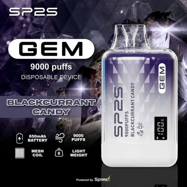 SP2S GEM 9000 Puffs Disposable – Singapore Ready Stock | SG VAPE ON Why Choose SP2S GEM 9000 Disposable? The SP2S GEM 9000 Puffs Disposable Vape is a top choice for vapers in Singapore who want performance and convenience. Designed by Nextgen, it combines a digital display screen, mesh coil, and a 650mAh rechargeable battery with Type-C charging. With 9000 puffs and over 20 flavour options, it’s perfect for both casual and experienced vapers. ✅ 9000 puffs for long-lasting sessions ✅ Mesh coil for richer flavour and smoother hits ✅ Rechargeable 650mAh battery with Type-C charging ✅ Digital display showing battery & e-liquid level ✅ Compact, stylish, and easy to carry Specifications : Puff Count: Approx. 9000 Coil Type: Mesh Coil Battery: 650mAh Rechargeable Charging Port: Type-C Fast Charging Screen: Digital Display for Battery & E-liquid Available Flavours : Apple Cider Twist Aloe Honey Blackcurrant Candy Banana Smoothie Frosty Strawberry Icy Mint Jasmine Green Tea Kim Quat Lemon Melon Crush Peach Fizzy Tea Guan Yin Tangy Kiwi Himalaya Mineral Honeydew Sago Sakura Grape Himalaya Jasmine Tea Himalaya Tea Guan Yin Sakura Tea Double Lychee Cucumber Lemon Why Vapers in Singapore Love SP2S GEM 9000 🚚 Fast Same-Day Delivery Available in Singapore 🔋 Rechargeable with Type-C for convenience 💨 Smooth airflow with mesh coil technology 📦 Wide flavour selection (20+ options) 🔒 100% authentic Nextgen disposable vape Frequently Asked Questions (FAQs) 1. How many puffs does SP2 GEM 9000 provide? Each device offers up to 9000 puffs, depending on usage. 2. Is SP2S GEM 9000 rechargeable? Yes, it has a 650mAh rechargeable battery with Type-C fast charging. 3. Does it have a display screen? Yes, it includes a digital display screen showing battery life and e-liquid levels. 4. Which flavours are popular in Singapore? Top picks include Apple Cider Twist, Cucumber Lemon, Tangy Kiwi and Blackcurrant Candy. Order SP2 GEM 9000 Disposable Today – Singapore Fast Delivery Get your SP2S GEM 9000 Disposable Vape today from SG VapeOn. Enjoy authentic products, wide flavour variety, and same-day delivery in Singapore. 👉 Order now and get same-day delivery across Singapore. 💬 Buying More? Bulk Orders Welcome! Message the seller directly via [WhatsApp Us] for faster arrangement. Or Wechat 微信：JoeyStudio08 📲 Don’t Miss Out! Get daily product news and promo updates — [Join Our Telegram Channel] Or Chat in Telegram